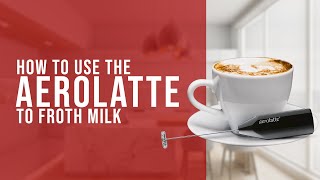 How To Use the AeroLatte To Froth Milk [upl. by Vincentia898]