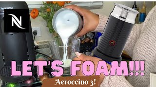 How To Foam Milk With Aeroccino 3 Make Coffee With Foam Tips amp Tricks  Easy Foamed Latte Recipe [upl. by Koy]