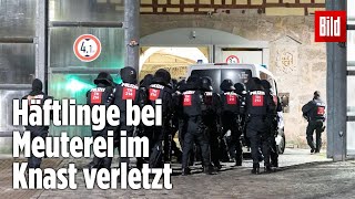 Gefängnismeuterei Polizei stürmt Knast in Thüringen  JVA Untermaßfeld [upl. by Reuven]